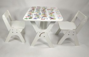 Детский растущий стол-парта и два стула Я САМ "Умка-Дуо" (Алфавит) в Глазове - glazov.mebel-74.com | фото