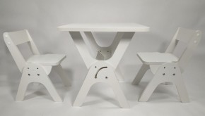 Детский растущий стол-парта и два стула Я САМ "Умка-Дуо" (Белый) в Глазове - glazov.mebel-74.com | фото