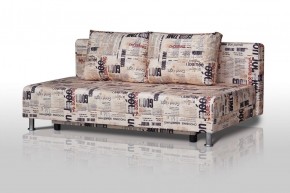Диван-кровать Комфорт без подлокотников Принт "Gazeta" (2 подушки) в Глазове - glazov.mebel-74.com | фото