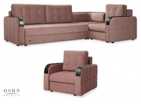 Комплект мягкой мебели Остин HB-178-18 (Велюр) Угловой + 1 кресло в Глазове - glazov.mebel-74.com | фото