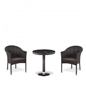 Комплект плетеной мебели T601/Y350A-W53 Brown (2+1) в Глазове - glazov.mebel-74.com | фото