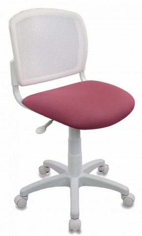 Кресло детское Бюрократ CH-W296NX/26-31 белый TW-15 розовый 26-31 в Глазове - glazov.mebel-74.com | фото