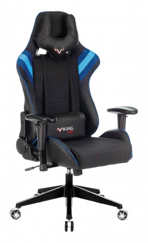 Кресло игровое Бюрократ VIKING 4 AERO BLUE черный/синий в Глазове - glazov.mebel-74.com | фото