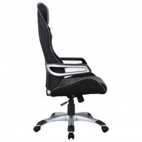 Кресло компьютерное BRABIX Techno GM-002 (ткань) черное/серое, вставки белые (531815) в Глазове - glazov.mebel-74.com | фото