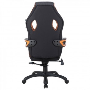 Кресло компьютерное BRABIX Techno Pro GM-003 (ткань черное/серое, вставки оранжевые) 531813 в Глазове - glazov.mebel-74.com | фото