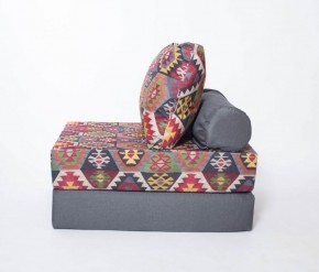 Кресло-кровать-пуф бескаркасное Прайм (мехико серый-графит) в Глазове - glazov.mebel-74.com | фото