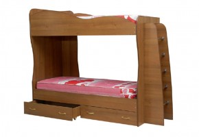 Кровать детская 2-х ярусная Юниор-1 (800*2000) ЛДСП в Глазове - glazov.mebel-74.com | фото