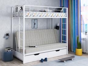Кровать двухъярусная с диваном "Мадлен-ЯЯ" с ящиками в Глазове - glazov.mebel-74.com | фото