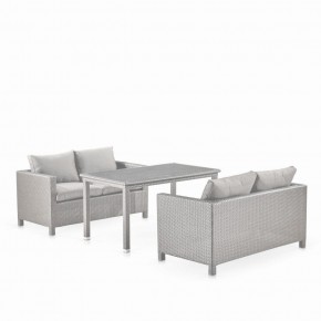 Обеденный комплект плетеной мебели с диванами T256C/S59C-W85 Latte в Глазове - glazov.mebel-74.com | фото