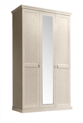 Шкаф 3-х дверный (с зеркалом) для платья и белья Венеция дуб седан (ВНШ1/3) в Глазове - glazov.mebel-74.com | фото