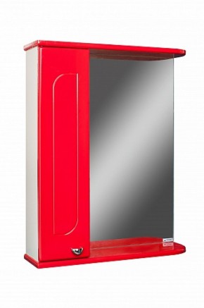 Шкаф-зеркало Радуга Красный 50 левый АЙСБЕРГ (DA1122HZR) в Глазове - glazov.mebel-74.com | фото