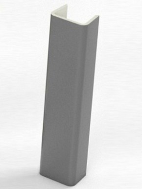 Торцевая заглушка  для цоколя h100 мм (Алюминий, Белый, Черный, Сонома) в Глазове - glazov.mebel-74.com | фото